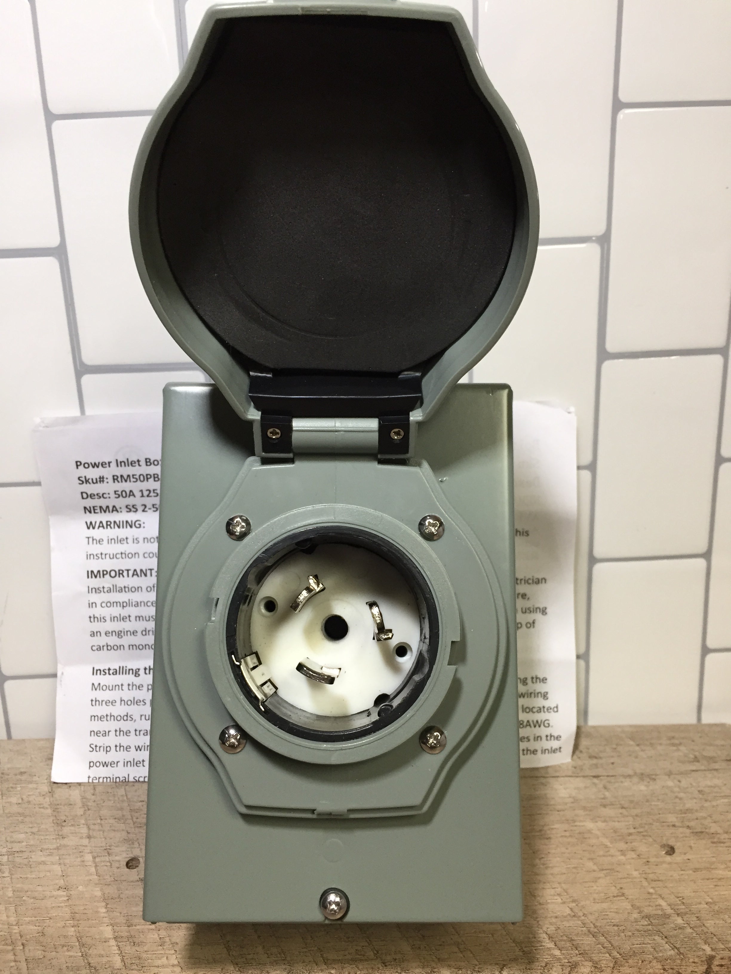 50Amp Generator Power Inlet Box (50A RM50PB) 50A 125/250V | SS 2-50P (7328720945390)